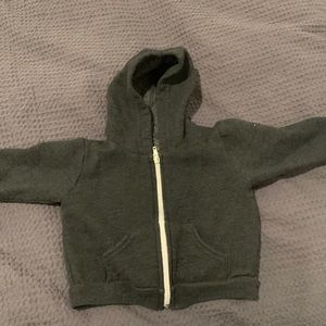 Gray zip up hoodie